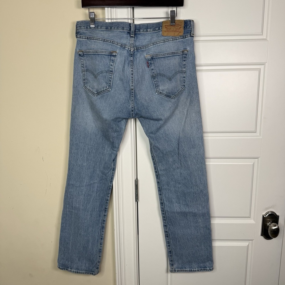 Levi's 501 Jeans Mens 32/30 (34/29.5) Straight Leg Button Fly Distressed Stretch